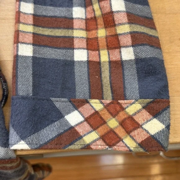 Natural Hadway Vintage Cotton Flannel Robe - Picture 6 of 7